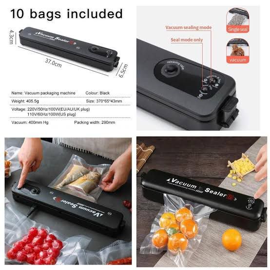 Automatic Vacuum Sealer Food Packing Machine – Electric Sealer for Fresh Food Storage