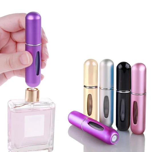 Get 3 Portable Refillable Perfume Atomizer Spray Bottle – Travel-Friendly, Leak-Proof, Easy Refill – Ideal for Men and Women – Perfect for Fragrances,  (random Color)