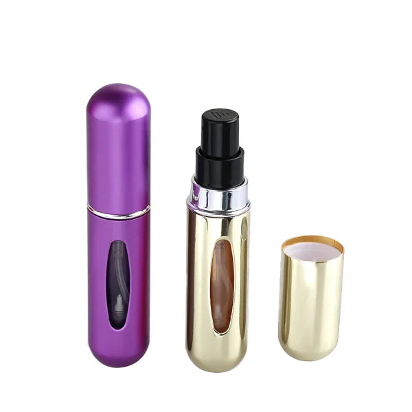 Get 3 Portable Refillable Perfume Atomizer Spray Bottle – Travel-Friendly, Leak-Proof, Easy Refill – Ideal for Men and Women – Perfect for Fragrances,  (random Color)