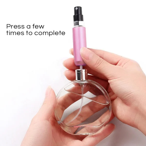 Get 3 Portable Refillable Perfume Atomizer Spray Bottle – Travel-Friendly, Leak-Proof, Easy Refill – Ideal for Men and Women – Perfect for Fragrances,  (random Color)